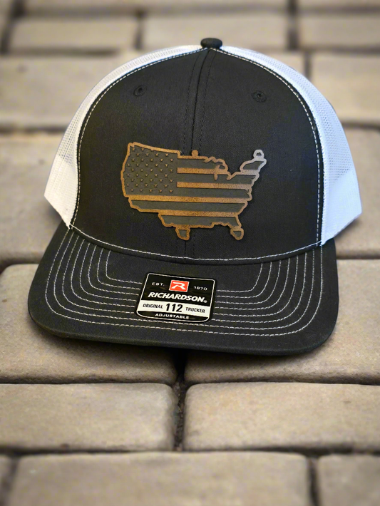 US Flag Trucker hat