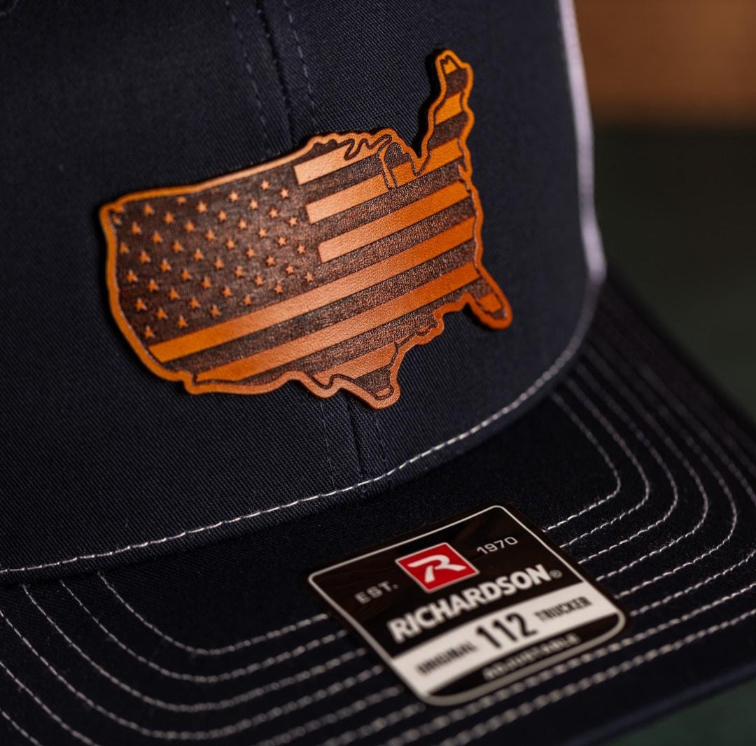 US Flag Trucker hat